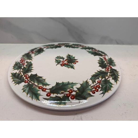 Spode England Holly Berry 11.5” Cake Plate - Picture 4 of 4
